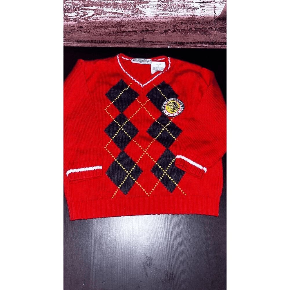Buddy boys red knit sweater size 3T